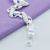 New 2022 Trendy 925 Sterling Silver White Chinese Dragon Chain Bracelets For Men Fashion Jewelry Pulseira Male ► Photo 3/6