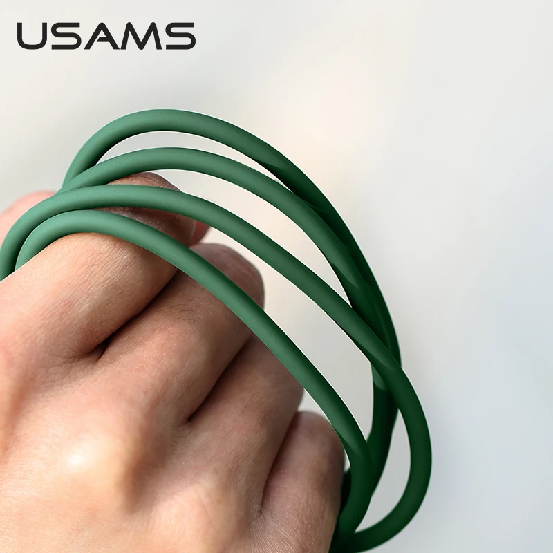 Usb кабель USAMS C Lightning для Iphone Type Xiaomi Redmi 9 Samsung Galaxy S9 Micro USB передачи данных со