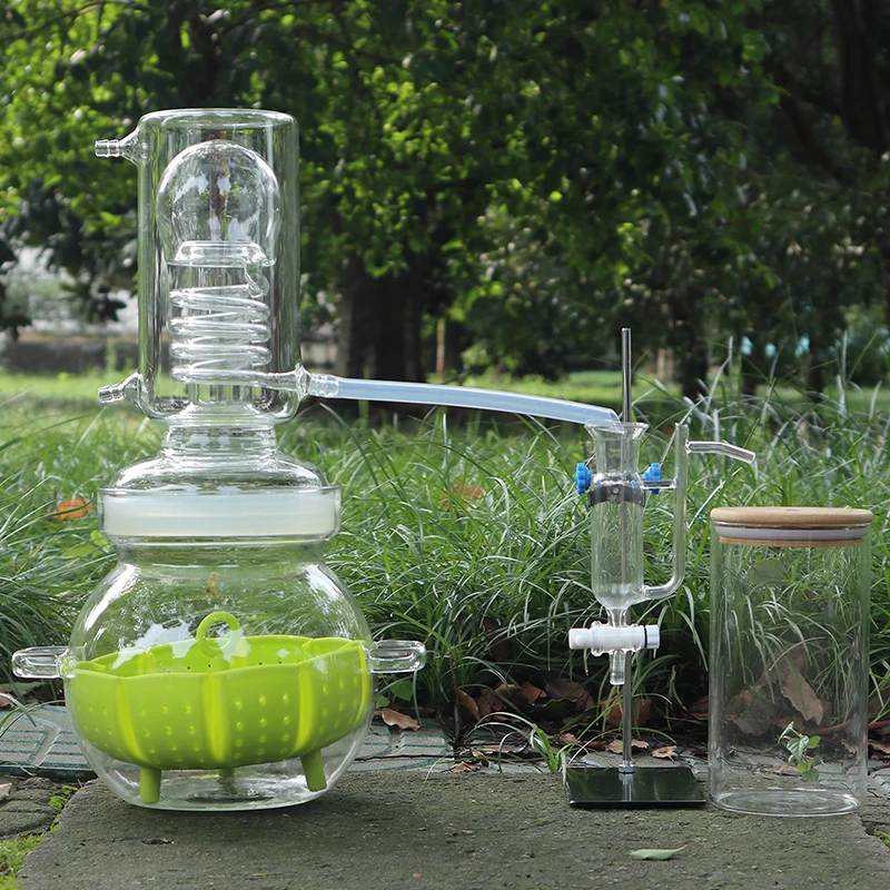 HOOLOO Home Crystal Hydrolat Essential Oil Glass Distiller Mini