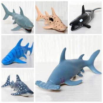 

Aquatic Creatures Model Toy Simulation Shark Model Marine Animal Toy Plastic Solid Sea Life Fish Classic Toys