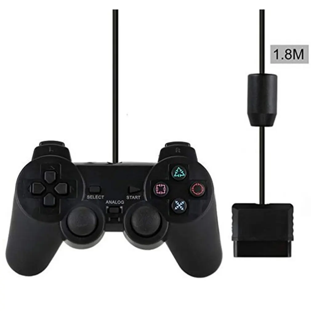 Проводной геймпад для sony PS2 контроллер для Mando PS2/PS2 джойстик для plasystation 2 Двойной вибрационный Шок Джойстик проводной контроллер