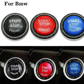 

Car Engine Start Stop Switch Button Replace Cover Trim Carbon Fiber Sticker For BMW 3 Series E90 E90 E91 E92 E93 2009-2012