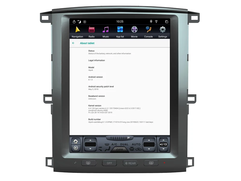 12.1" Vertical Screen Car Radio Player for Toyota Land cruiser LC100 GPS 2003-2007 tesla head unit Android 8.1 Car Multimedia