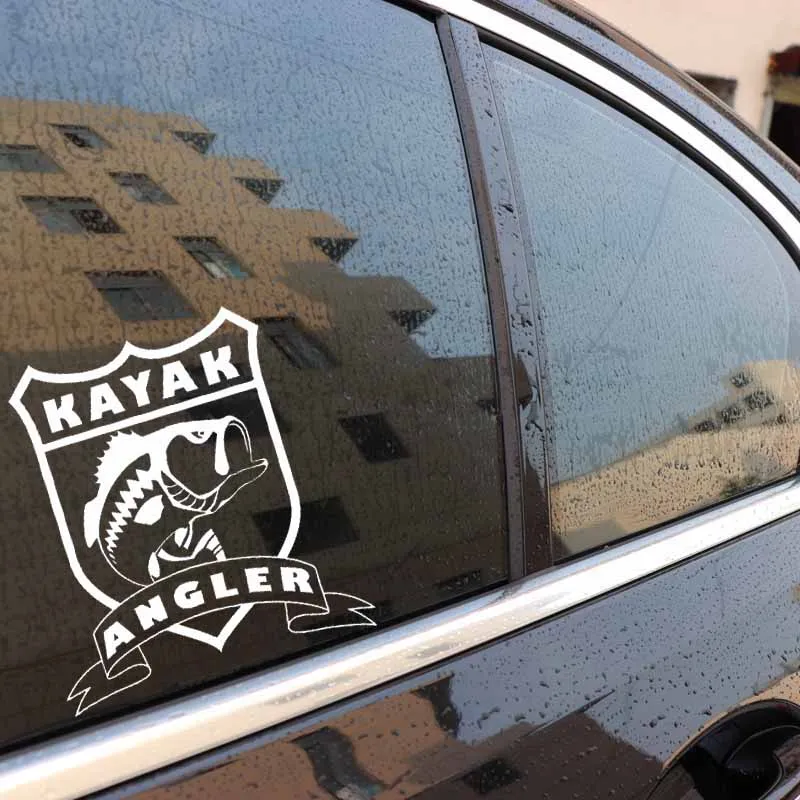 Volkrays забавная Автомобильная наклейка каяк рыбок мультфильм бас рыба аксессуары