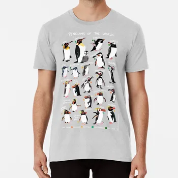 

Penguins Of The World T Shirt Penguin Birds Antarctica Polar Climate Change Global Warming Species Animals Wildlife Bordwatching