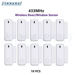 Capteur d'ouverture de porte/fenêtre pour système d'alarme domestique, 433MHz, sans fil, compatible avec les applications Android et iOS, Notification et alertes, offre spéciale 