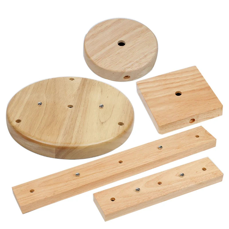 Pendant Lamp Nature Oak Wood Polished Wall Lamp Bases Pendant Ceiling Handmake Craft Home Decoration Accessories Ceiling plate