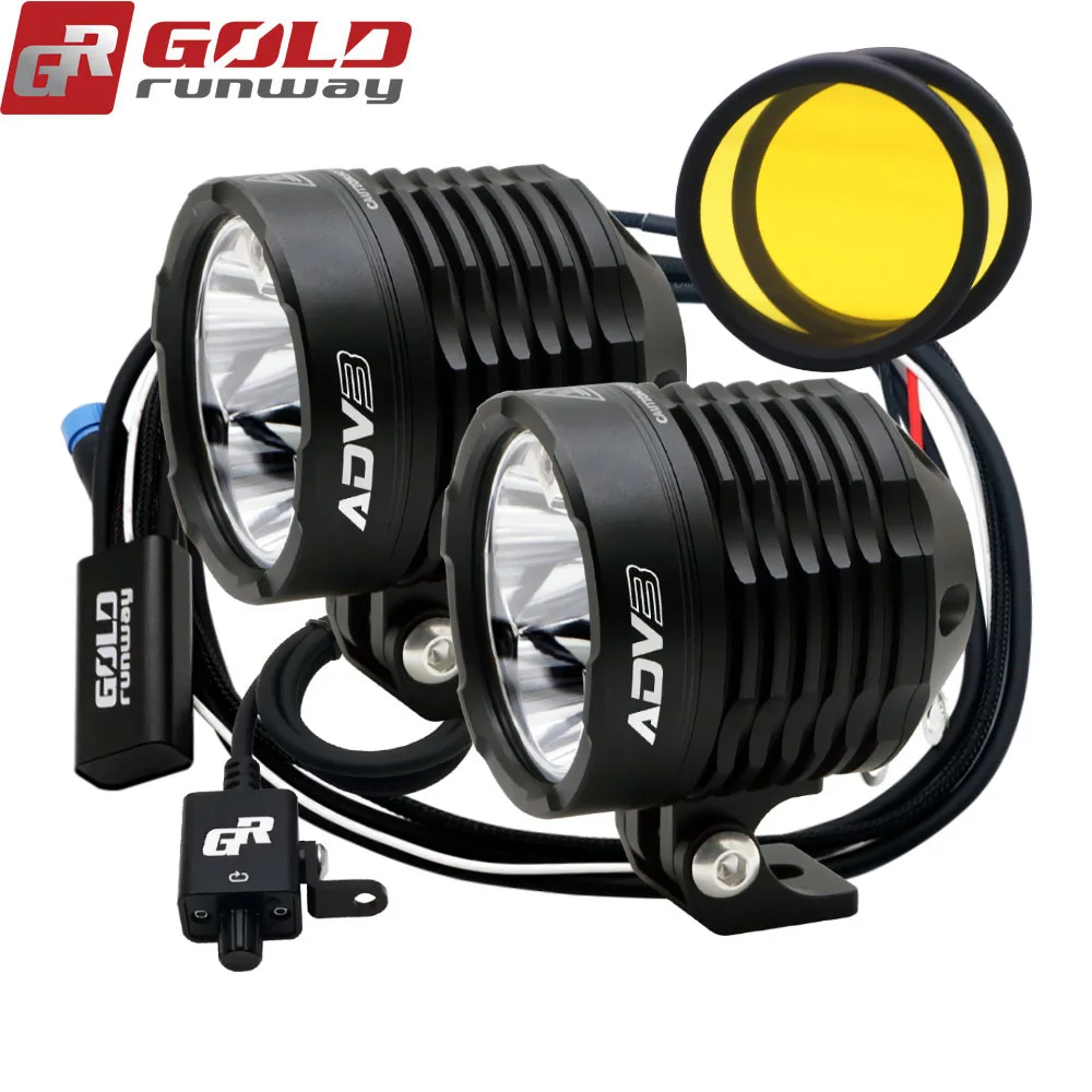 Круглые светодиодсветодиодный фары GOLDRUNWAY ADV3 GR Designs CopperDrive 30 Вт 3000LM 2.5A XPL V5 для