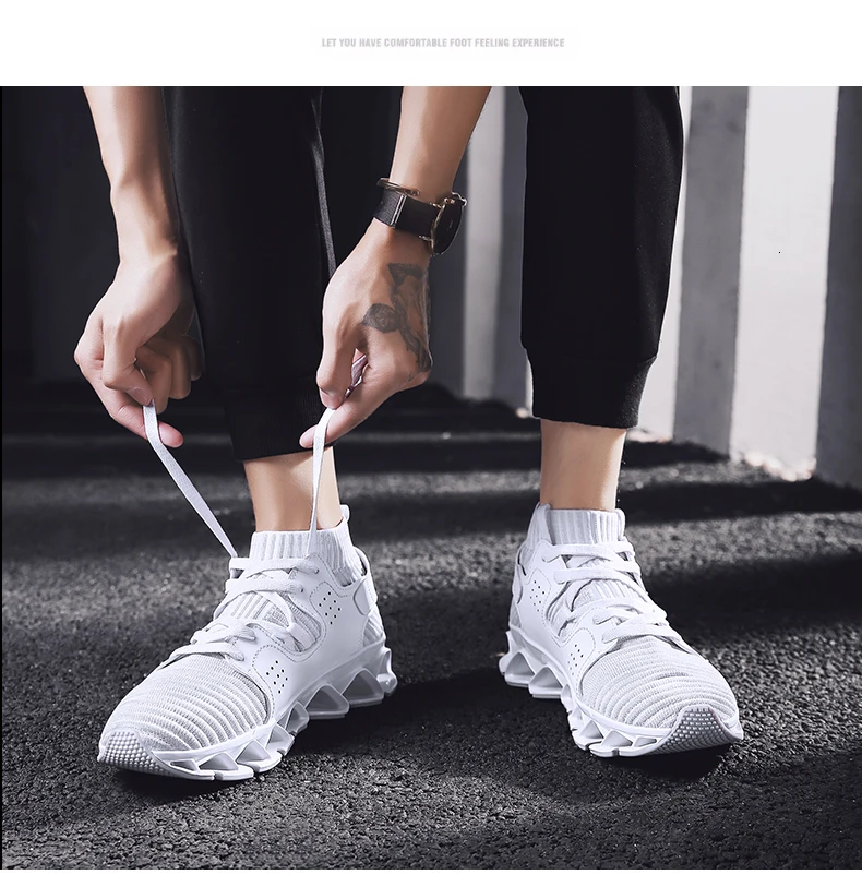 Сетчатая дышащая Спортивная обувь для мужчин; кроссовки; zapatillas hombre; уличные спортивные кроссовки; легкая прогулочная обувь; цвет черный