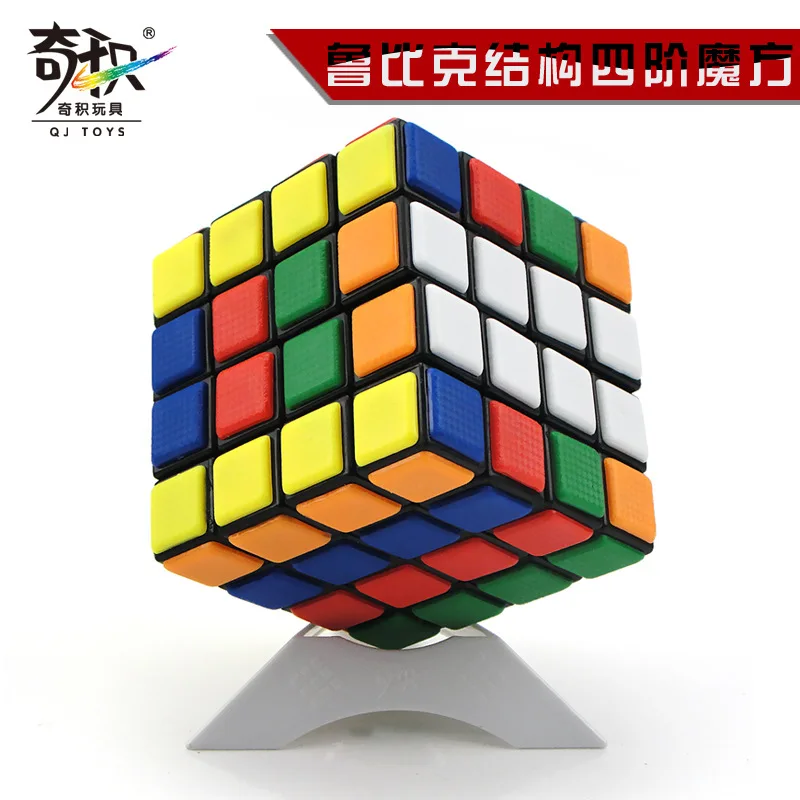 Qj8004p Цюнь jia/QJ подлинный товар профессии Четыре порядка Magic Cube 4-заказ патч образовательная игрушка-игра только в комплекте с обучающим руководством