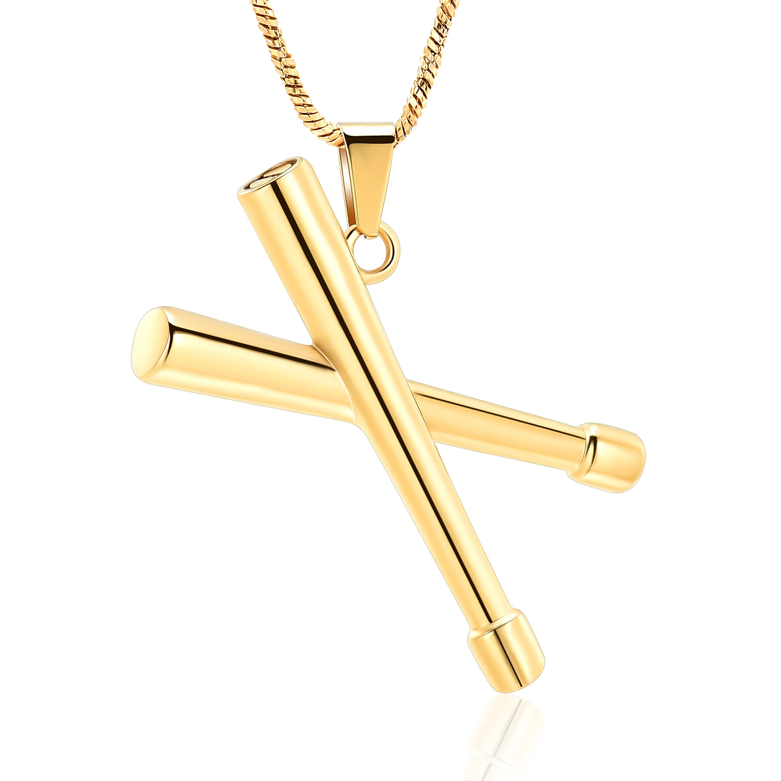 Cremation Drumstick Urn Necklace for Ashes Locket Memorial Jewelry for