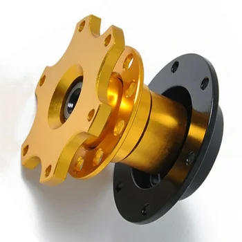 

Set Quick Release Hub Universal Auto Steering Wheel Aluminum Alloy Adapter Snap Off Type