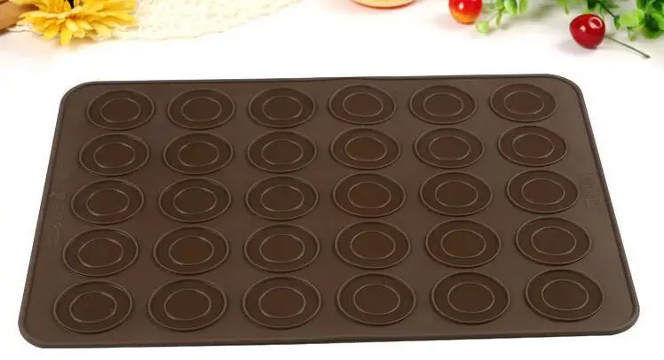 Hao jun силиконовый коврик для выпечки 30 круглое отверстие Macarons силиконовый коврик термостойкие макароны подушечки с силикагелем 65 г