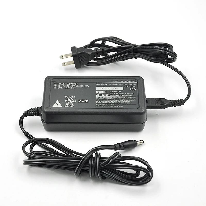 Для sony AC-CM10 6,4 V 1.5A AC адаптер питания зарядное устройство+ шнур питания-используется