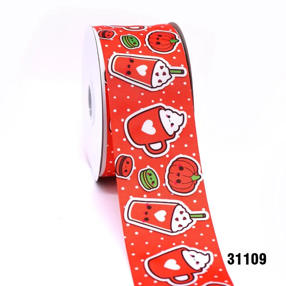 31109 50 ярдов мультфильм напечатанный grosgrain ленты 31109 - Цвет: 31109