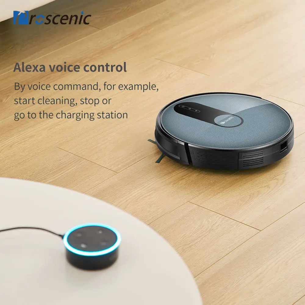 Proscenic 820P Robot Vacuum Cleaner Smart Planned 1800Pa Suction with wet cleaning for Home Carpet Cleaner Washing Smart Robot