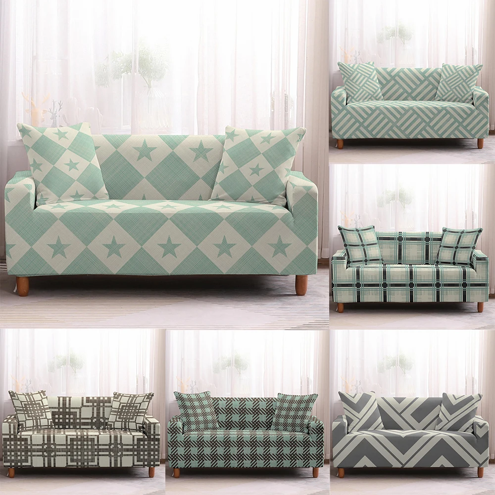 

Simplicity Stripe Pattern Sofa Slipcovers Sofa Cover Sofa Towel Living Room Furniture Protective Armchair Couches sofa 1-4Seater
