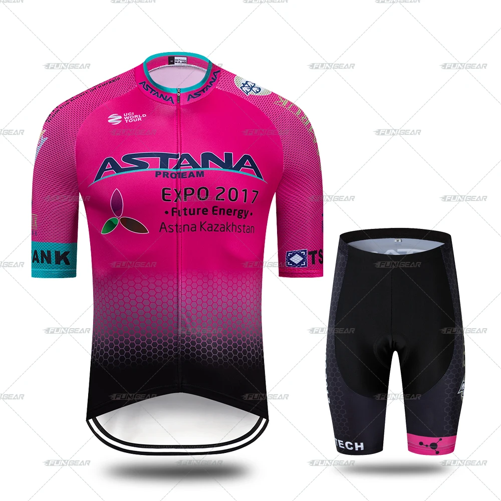 NormalCyclingSet Man Cycling Clothing Biking Clothes Racing Jersey Short Sleeve Set Tights Suits Summer Pro Bicycle Uniform Outdoor 3D Gel Padded - Color: NormalCyclingSet