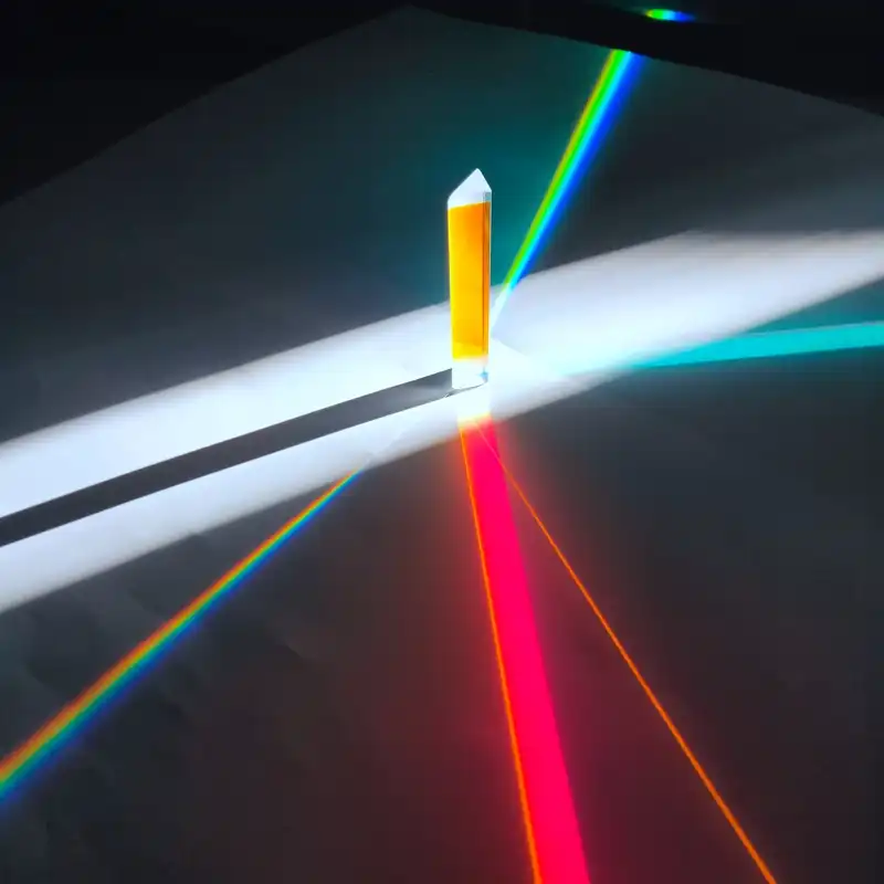 Arco-íris prisma vidro óptico triprisma estudante criativo arco-íris fotografia refração espelho mitsubishi artificial