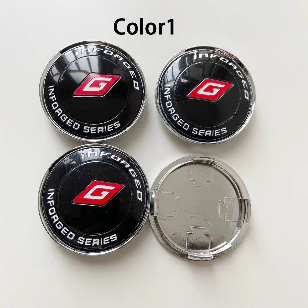 4PCS/Lot 63MM GTS PRECISION SERIES Car Wheel Center Hub Cap Sticker Car Badge Emblem Sticker