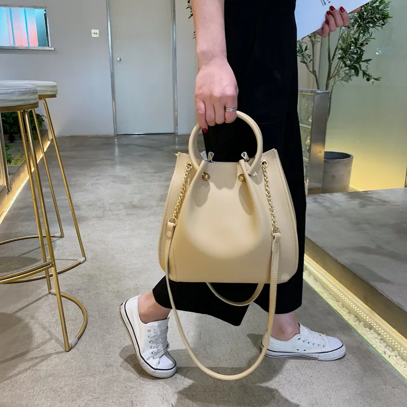 

Ladies Shoulder Bag Fashion Solid Color Casual Tote Outdoor Large Capacity Tote Bag Crossbody Bag