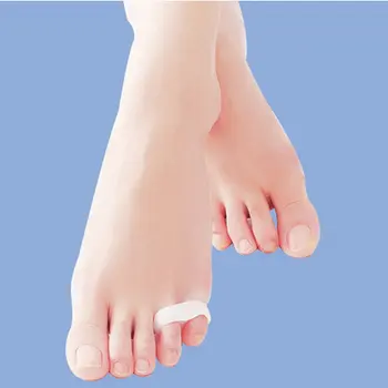 

Soft Silicone Gel Two Toes Separator Hallux Valgus Corrector Straightener Orthosis Relieve Health Foot Care