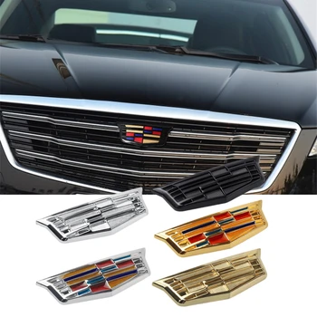 

For XTS XT5 XT6 ATSL ABS Auto Front Grille Tailgate Trunk Emblem Chrome Exterior Car Label Sticker Modifiction Accessories