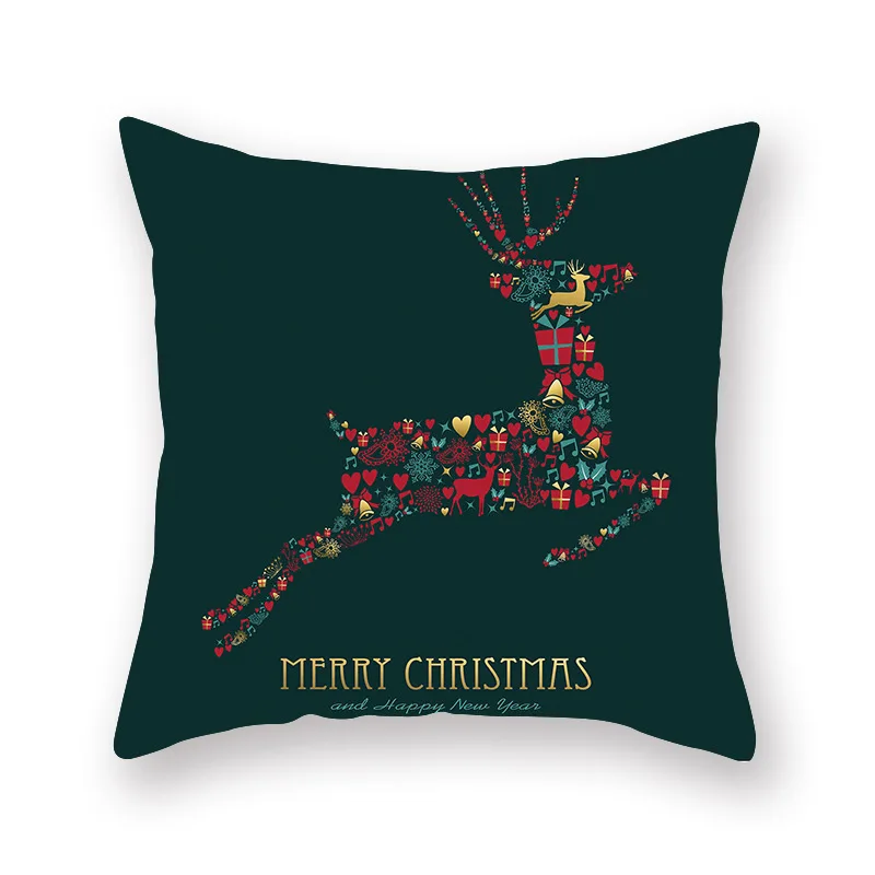 Зеленые наволочки Рождественские наволочки 45*45 см Декоративные подушки диванная декоративная наволочка для подушки