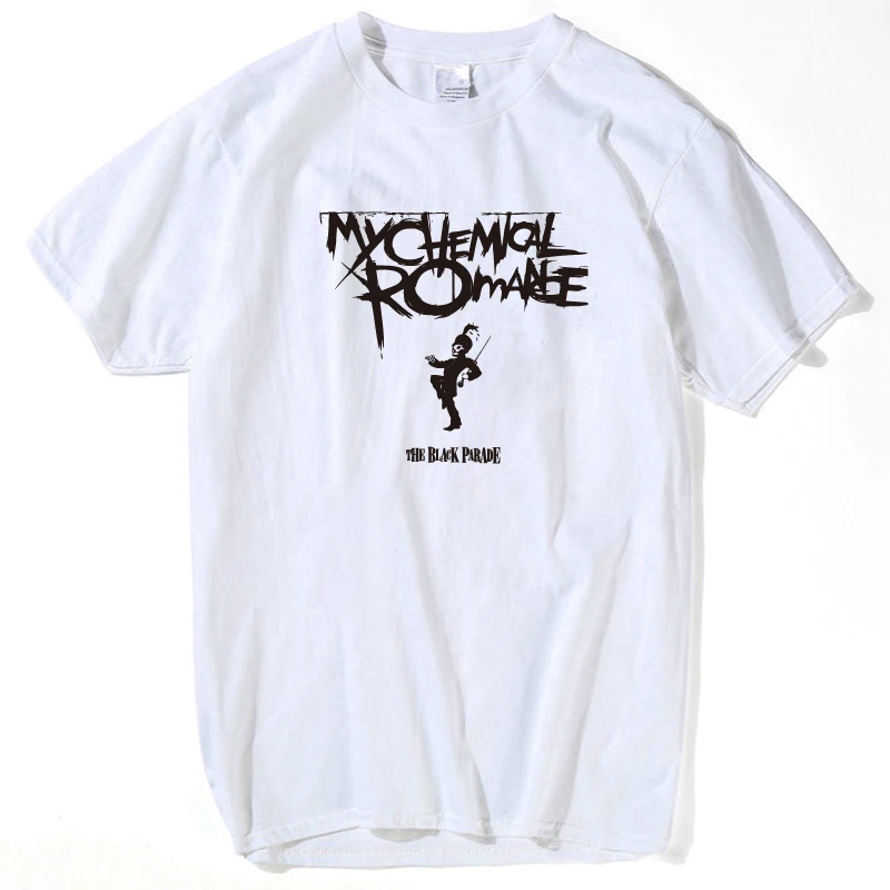 Панк рубашка My Chemical Romance футболки мужские топы 2019 летние белые Мужские Забавные