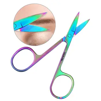 

Chameleon Curved Head Eyebrow Scissor Makeup Scissor Nail Cuticle Tool Eyebrow Nose Eyelash Cuticle