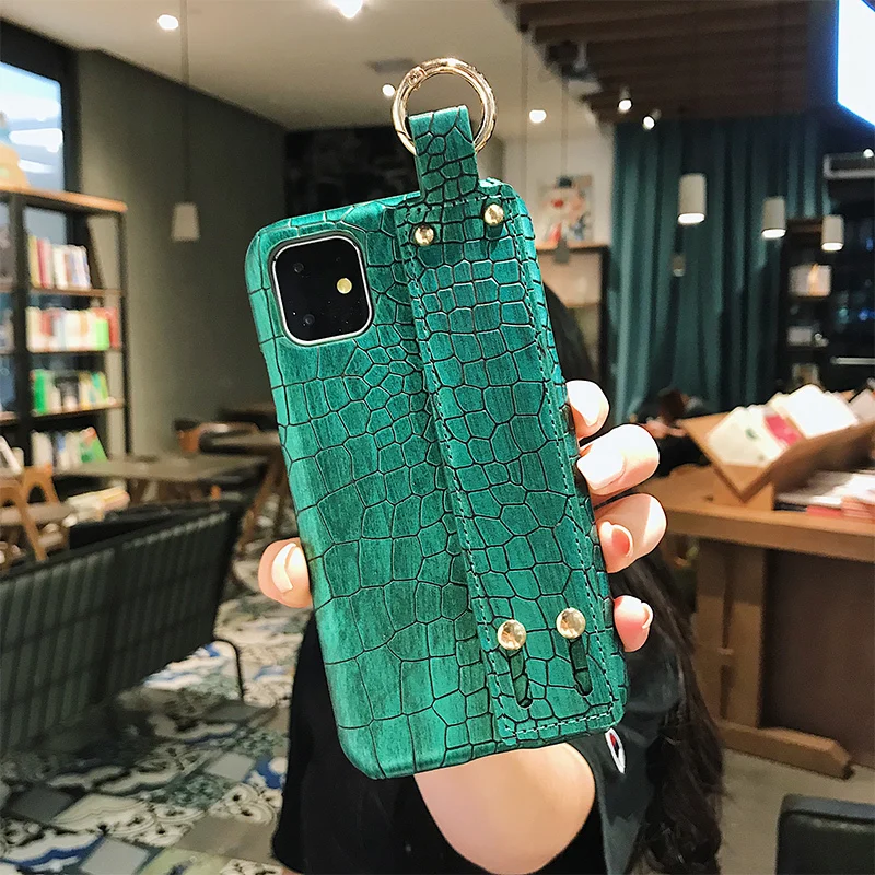 VOZRO Роскошный чехол для телефона с крокодиловым узором для Iphone 11 Pro X XR XS Max 6 6S 7 8 Plus Чехлы для телефона аксессуары сумка