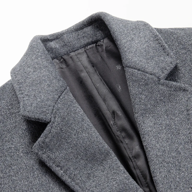 PViviYong Новое поступление осенне-зимний высококачественный шерстяной Тренч для мужчин, мужские шерстяные куртки большого размера mnmn1991