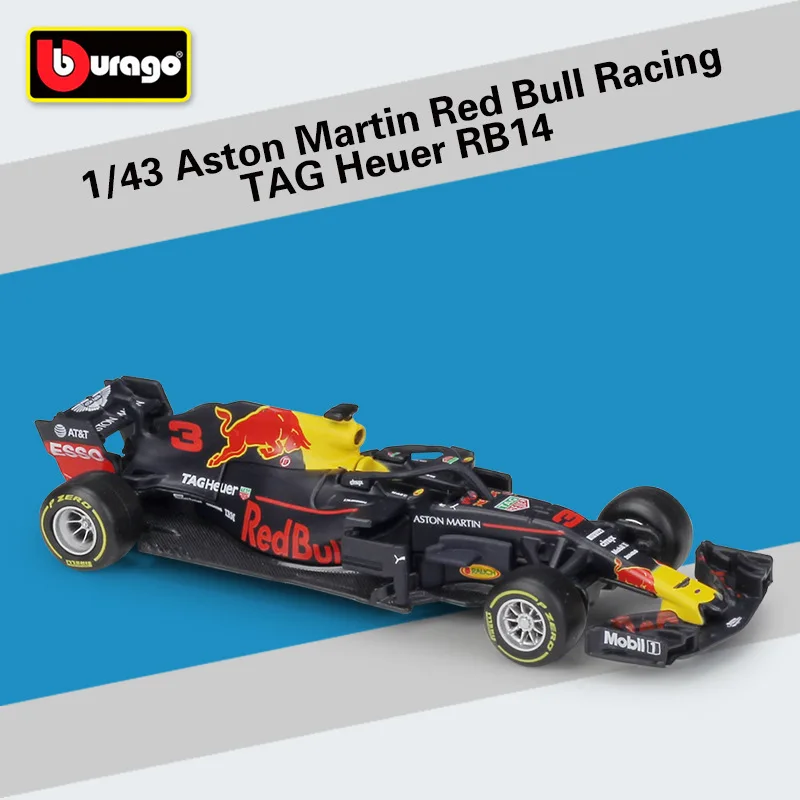 Металлические весы для литья под давлением модель Red Bull гоночный автомобиль F1
