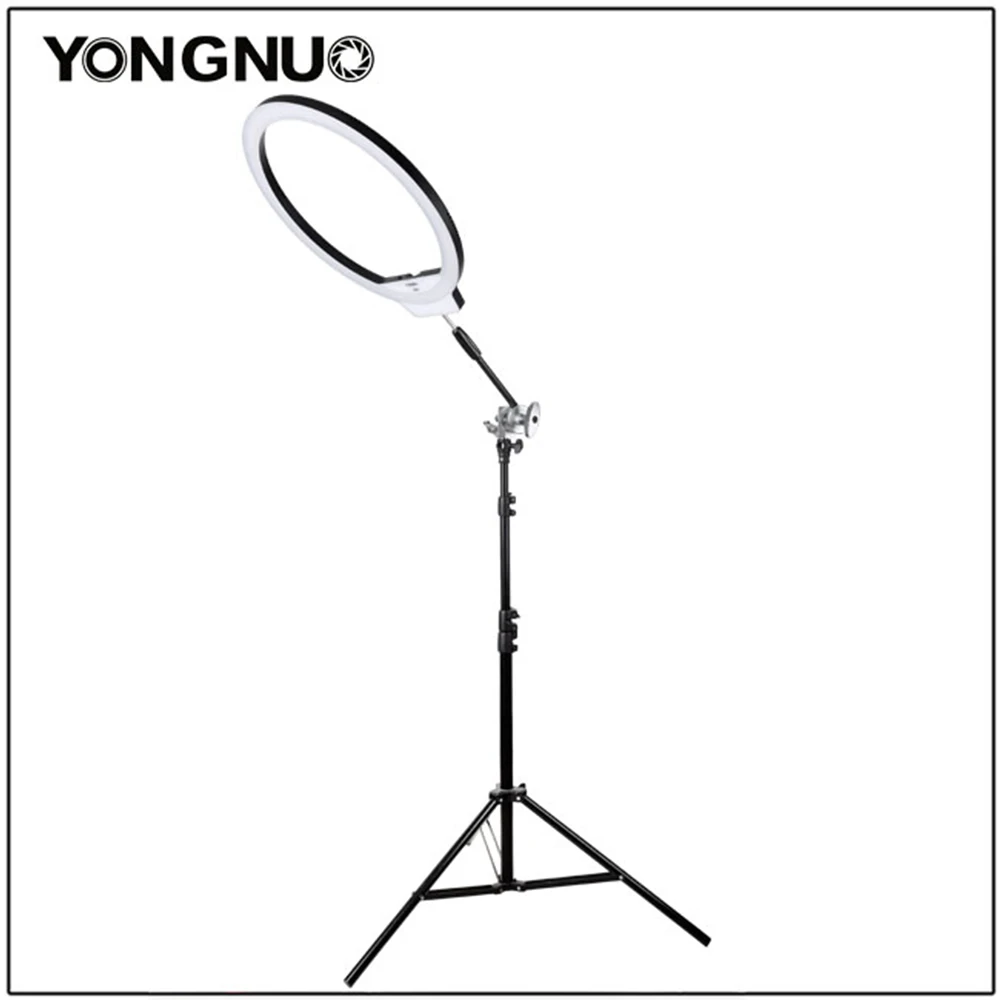 YONGNUO YN608 студийный кольцевой светодиодный гибкий видео светильник 3200-5500k фотографический светильник беспроводной пульт дистанционного управления+ адаптер переменного тока