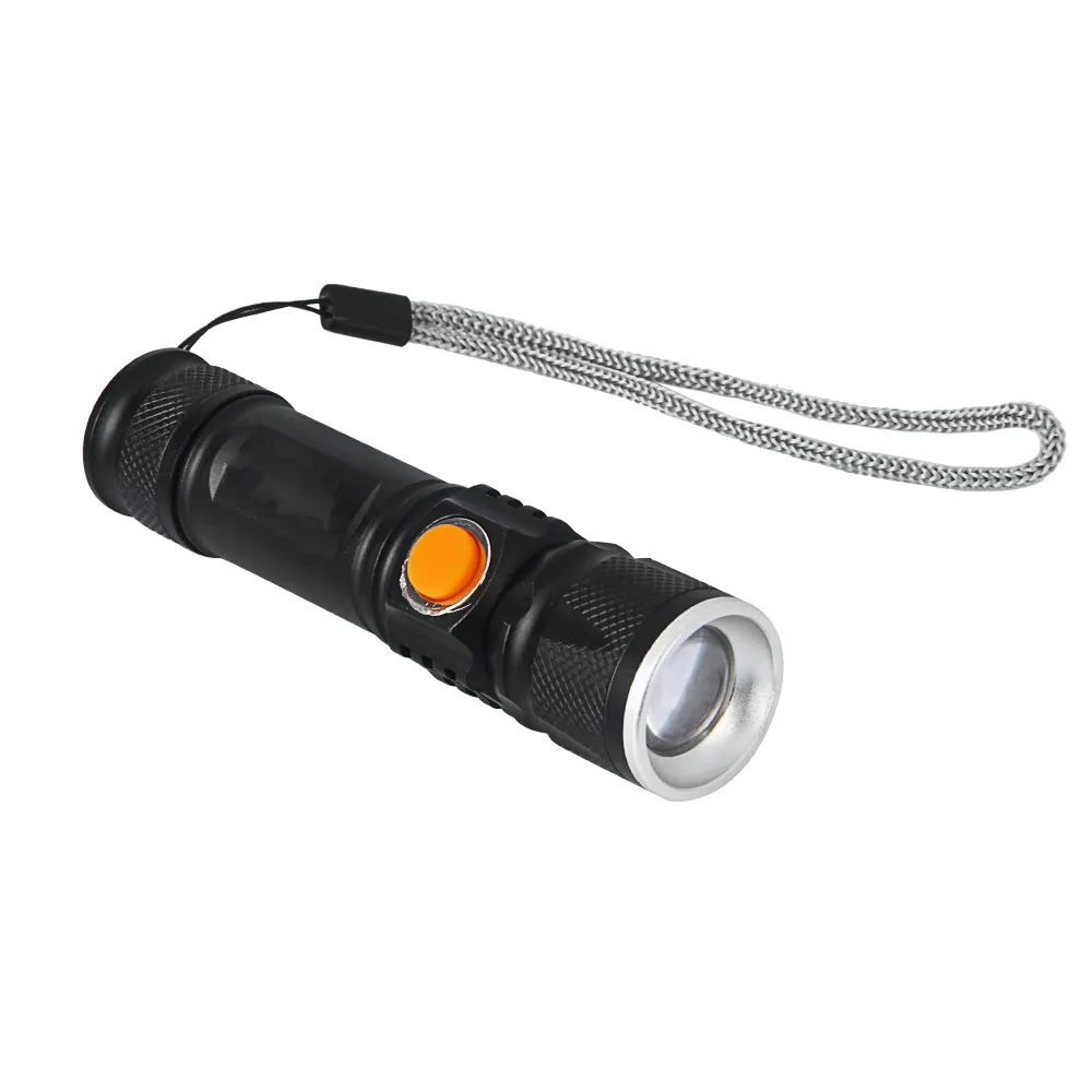 USB внутренний аккумулятор T6 мощный 2000 лм светодиодный светильник-вспышка портативный светильник перезаряжаемый тактический светодиодный светильник