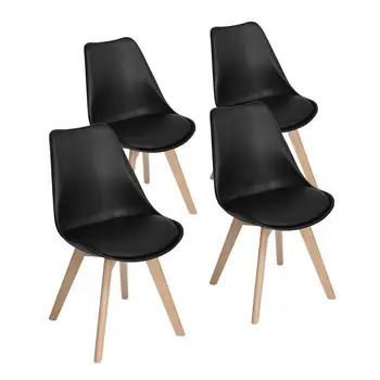 

Nordic style Solid wood desk ins chair simple makeup stool backrest modern home dining chair nordic office