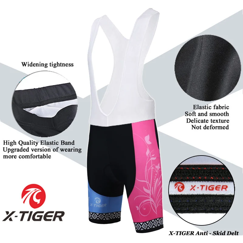 X-Tiger, короткий рукав, женские майки для велоспорта, комплект, дышащая одежда для горного велосипеда, Ropa Ciclismo, женская одежда для велоспорта