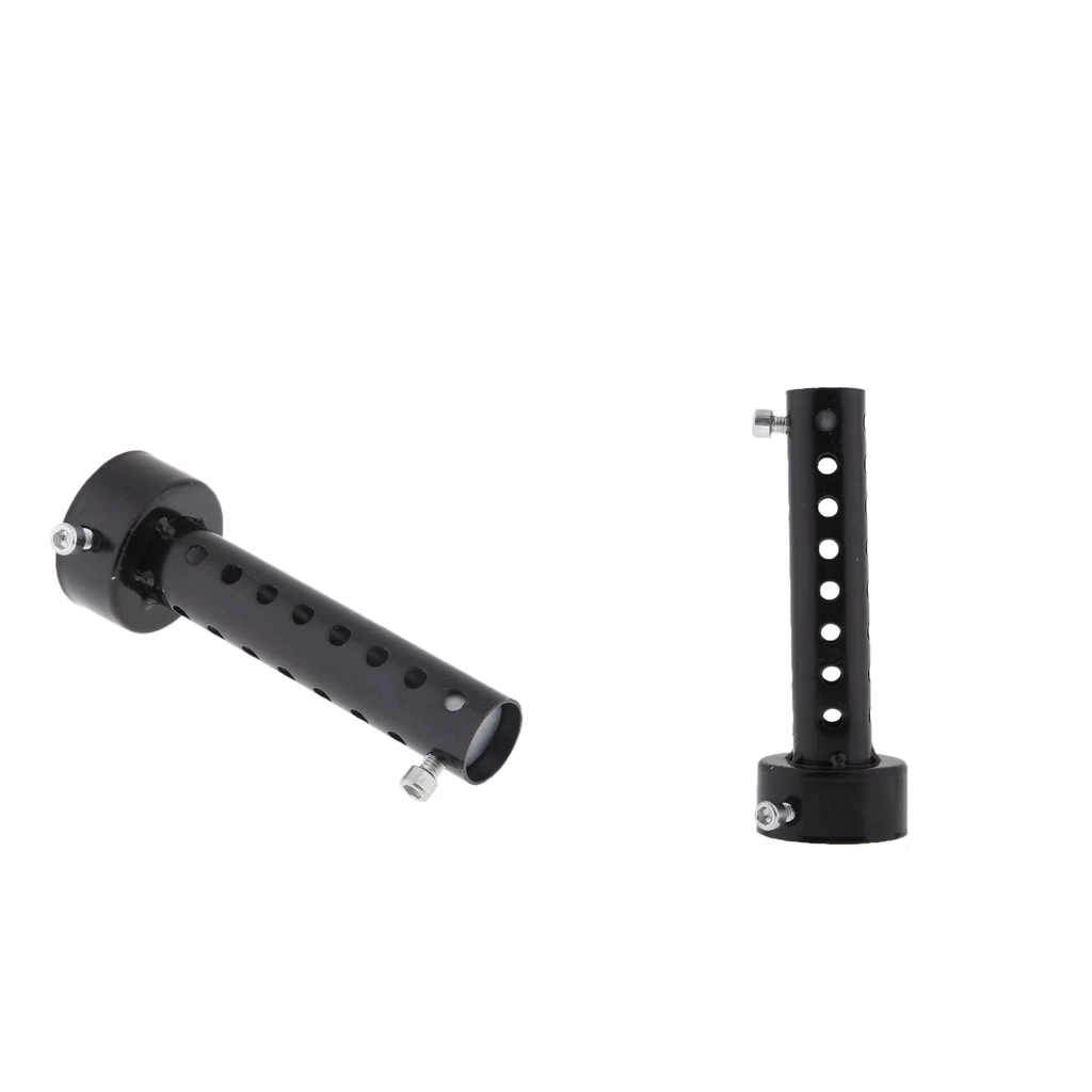 2pcs 48mm Black Motorcycle Exhaust Can Muffler Insert Baffle DB Killer Silencer, 5.5 inch 140mm Length