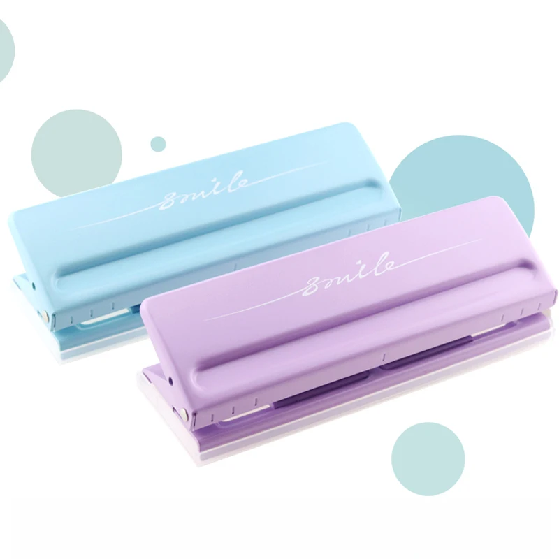 Paper Hole Punch A4 A5 A6 6 hole Adjustable Color Single page Hole