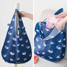 Многоразовая хозяйственная сумка эко женская сумка складная сумка для пляжа Повседневная сумка на плечо с цветочным принтом Повседневный водонепроницаемый груз сумка