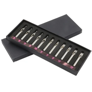 

11Pcs/Lot Stainless Steel Tattoo Tips Kit Nozzle 11 Sizes Assorted Tattoo Mixed Tips For Tattoo Needles & Machine
