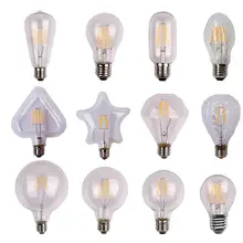 Светодиодная лампа накаливания Edison 4w 110-220v Серебряная лампа