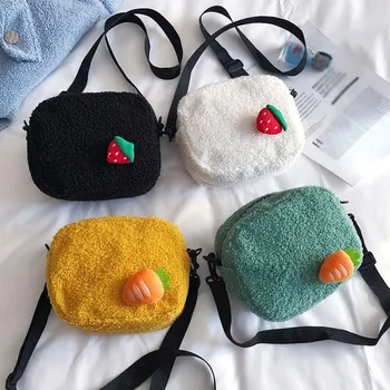 

2019 Winter Casual Handbag Sac Fashion Women's Retro Solid Color Hand Bag Bolso Mujer Large Capacity Velour Shoulder Bag #C11