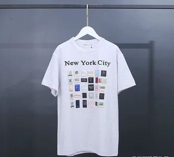 

2020 Spring Summer Women Men Cartoon Print Tie Dye Cotton Loose Short Sleeve Unisex T-shirt A2