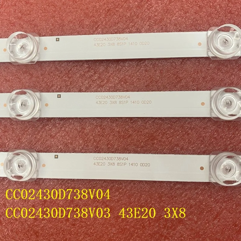 Retroiluminação de tv Cc02430d738v04 Cc02430d738v08 para Pt430ct021 Lc430duy sh a1 Liben Led43st282t2 Dexp F43e8000q F43d7000q 43lst5970 - Image 3