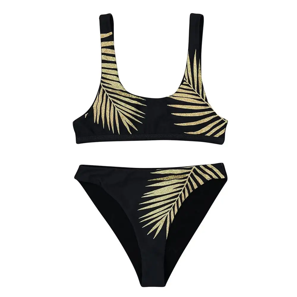 Gold leaf bikini push up sexy bikini set Summer swimwear women swimsuit tankini Padded Bra Beach Bikini swimming suit for women@ Gold leaf bikini push up sexy bikini set Summer swimwear women swimsuit tankini Padded Bra Beach Bikini swimming suit for women@
