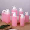 Plastic Empty HDPE Bottle With white Lotion Pump Body Lotion Shower Gel container Bathroon liquid dispenser 6