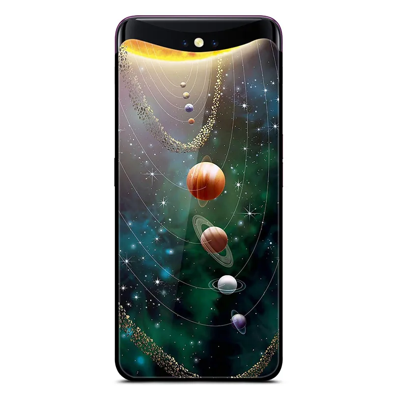 24 Для OPPO Find X чехол из закаленного стекла жесткий чехол для OPPO Find X чехол для OPPO FindX мягкий бампер чехлы для телефонов - Цвет: 24