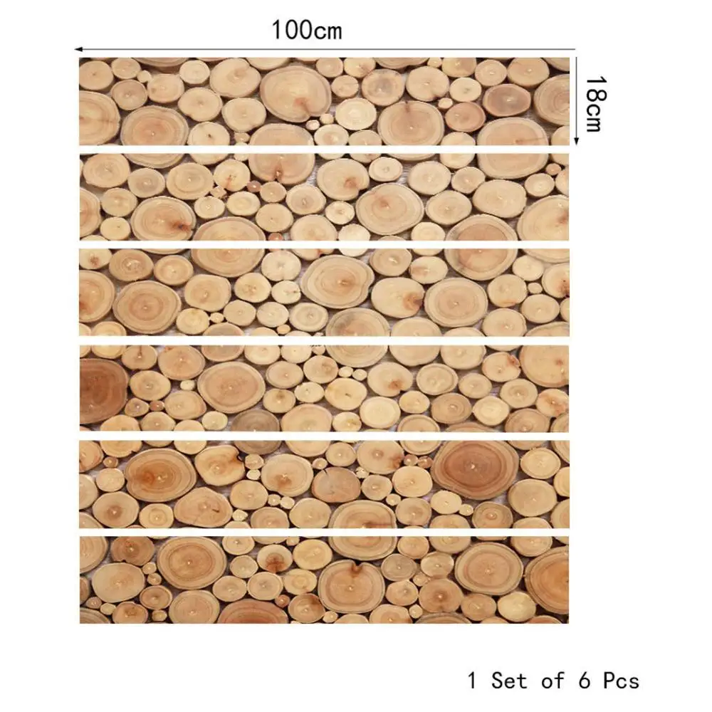 Yazi самоклеющиеся 3D деревянный узор лестницы Съемные Виниловые наклейки ПВХ лестница наклейки водоотталкивающие обои - Цвет: A