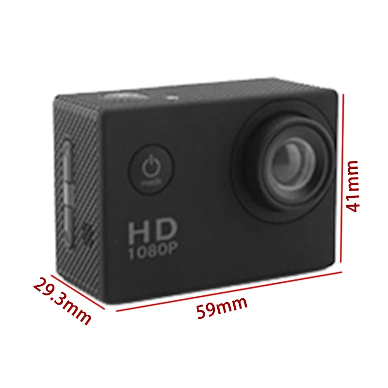 1 комплект Full HD экшн-Камера спортивная видеокамера водонепроницаемый DVR шлем Go Pro для вождения записи на открытом воздухе езда Домашняя безопасность